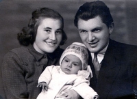 Jan Rydl's parents Josef and Božena Rydl with their elder son Jenoušek
