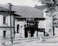 Cinema in Pod turnovskou tratí Street, old Hloubětín, 1950s/60s