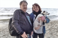 Libuše Vrtišková Hájková with her second husband Karel Vrtiška in 2023