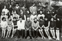 Textile School, Václav Houf in the top row with glasses