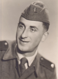 František Hamr at the military service, 1950s