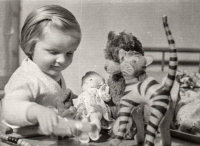 Marcela Vaňhová in her childhood