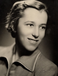 Peter Bruner's mother Jarmila Brunerová, 1951