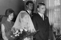 Witness's parents' wedding, 1966