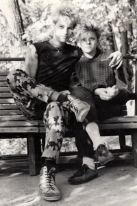 Monika Proche with husband Roman, 1985