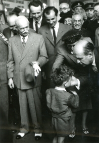 Lukáš Matoušek with Edvard Beneš and Jan Masaryk, 1947