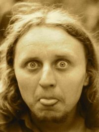 Jan Tomeš at the concert of Pepa Nos in Blansko, 1986