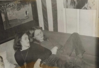 With Jindra Pecháček at the Pláštěnka, Jan Tomeš on the right, 1981