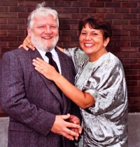 Wedding photo of Arnošt and Eliška Wagner, Canada, September 1989