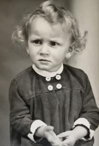 Two years old Sylva Puchingerová, née Trnková