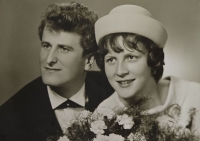 Newlyweds Sylva and Adolf Puchinger