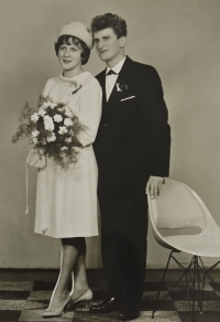 Newlyweds Sylva and Adolf Puchinger