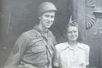 George Salesky with Sylva Trnková