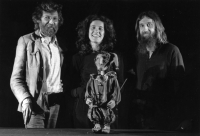 Jiří Růžička and his co-workers at a puppet show for children