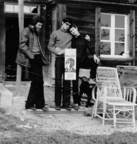Jiří Růžička with friends