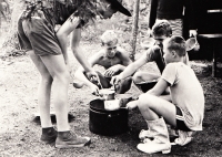 Scouting with the legendary "Five", 1950s