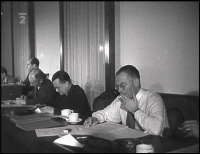 Jiří Hejda with the Central Planning Committee, 1946