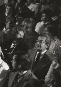 1988, Pavol Strauss na oslave 60. narodenín Milana Rúfusa