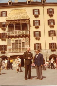 1989, Insbruck, Pavol Strauss so švagrom Jánom Loydlom