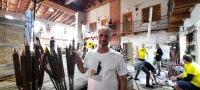 David Ševčík at the Lasvit Ajeto glassworks, 2021