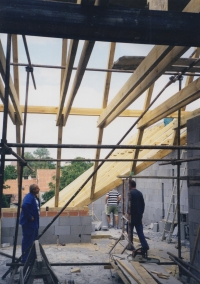 Construction of the pharmacy building in Mistřín