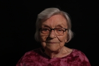 Marie Raisiglová during recording 