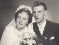 Wedding photo from 1955-Annelies and Maxmilián Taub