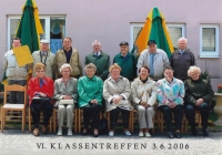 Meeting with classmates from the Czech school in Žacléř, Annelies Taubová second from the bottom right, 2006