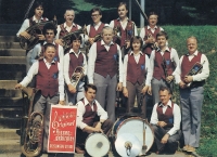Band of former inhabitants from the vicinity of Žacléř "Riesengebirgler" founded in 1967, photo sent to dad