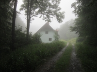The former forester’s lodge – the only house still standing in the vanished settlement of Růženec, 2025