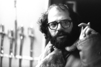 Allen Ginsberg in Prague photographed by Jiří Stivín, 1965
