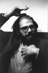 Allen Ginsberg in Prague photographed by Jiří Stivín, 1965
