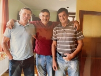 Spoluhráči zo Slovanu Bratislava a priatelia Pavla Bojkovského, útočníci Igor Frič a Ján Haraslin 