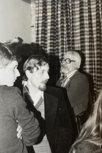 L to R: Ivo, brother Zdeněk, professor Igor Zhoř, late 1970s