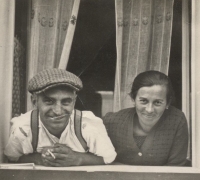 Grandparents in the old house