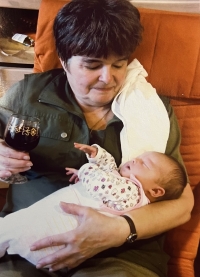 Zdenka with granddaughter Terezka, 2011