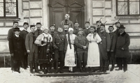 Sokol members in Jablonné nad Orlicí, 1920