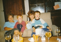 Marianna Staňková with her daughter Ivanka and grandchildren