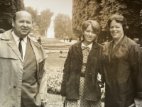 Marta and Josef Grus with their daughter Marta, 1966