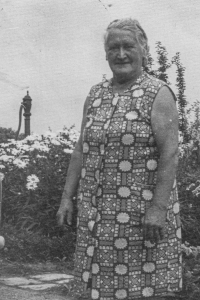 Mother of the witness, Alena Stachová, 1977