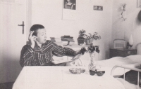 Jan Mosebach at the hostel in Horní Suchá, Ostrava, 1966