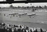 Sokol gymnasts during a meeting in Vienna, 1956, author of the photo Tony Vecera