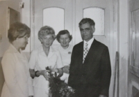 Wedding photos of Blanka Čílova and Vratislav Číla, 21 August 1977
