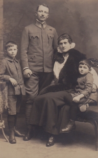 Father of the witness Karel Polesný with his brother and parents