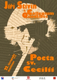 A poster inviting to the annual Tribute to St. Cecilia concert
