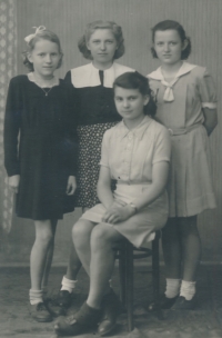 Bohuslava Slobodová (standing on the right) as a grammar school pupil