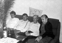 Right to left: stepmother, father Vilém, Vilém Lasák, and son Jiří