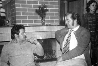 Vilém Lasák (left) with brother Osvald