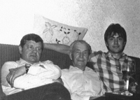 Vilém Lasák with his father and son Jiří