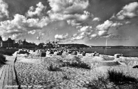 A postcard from the Baltic coast from the autumn of 1938 when Adéla Lasáková was there with her grandmother and Hlučín region people evacuated after the Czechoslovak mobilization